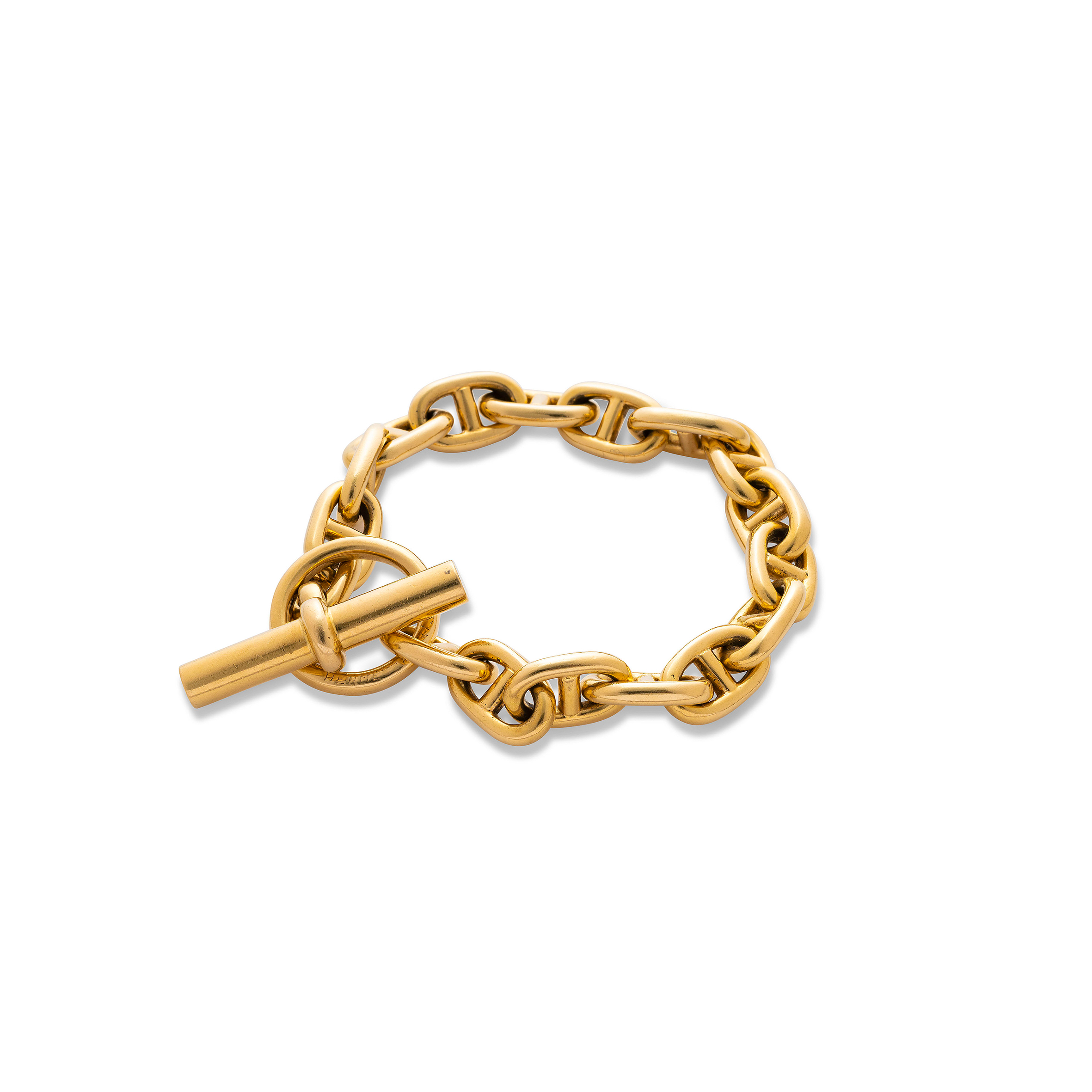 HERMÈS GOLD 'CHAINE D'ANCRE' BRACELET 